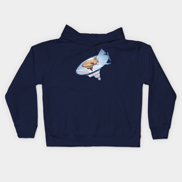 Flight Series Two Kids Hoodie by TaylorRoseMakesArt